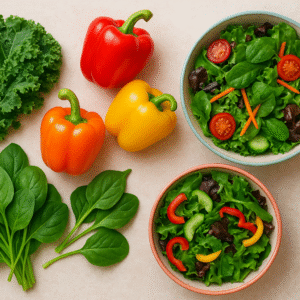 leafy green vegetables for pcod